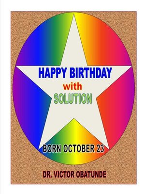 cover image of BORN OCTOBER 23
